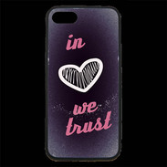 Coque iPhone 7 Premium In Love We trust Rouge ZG