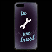 Coque iPhone 7 Premium In Mecanic We trust Bleu ZG