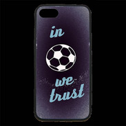 Coque iPhone 7 Premium In Soccer We trust Bleu ZG