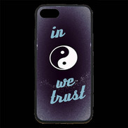 Coque iPhone 7 Premium In Zen We trust Bleu ZG
