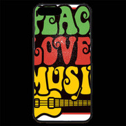 Coque iPhone 7 Plus Premium Peace Love Music