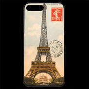 Coque iPhone 7 Plus Premium Vintage Tour Eiffel carte postale