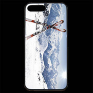 Coque iPhone 7 Plus Premium Paire de ski en montagne