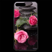 Coque iPhone 7 Plus Premium Rose et Galet Zen