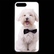 Coque iPhone 7 Plus Premium Bichon avec noeud papillon