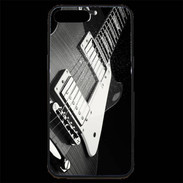 Coque iPhone 7 Plus Premium Guitare en noir et blanc