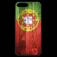 Coque iPhone 7 Plus Premium Drapeau Portugal imitation bois