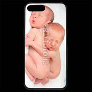 Coque iPhone 7 Plus Premium Duo de bébés qui dorment