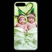 Coque iPhone 7 Plus Premium Jumeaux coeur