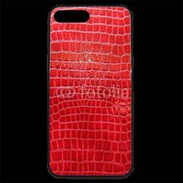 Coque iPhone 7 Plus Premium Effet crocodile rouge