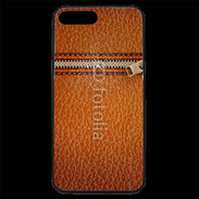 Coque iPhone 7 Plus Premium Effet cuir avec zippe