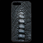Coque iPhone 7 Plus Premium Effet crocodile noir