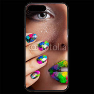 Coque iPhone 7 Plus Premium Bouche et ongles multicouleurs 5