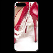 Coque iPhone 7 Plus Premium Escarpins rouges et perles