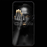 Coque iPhone 7 Plus Premium Fashion en noir et or