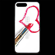 Coque iPhone 7 Plus Premium Coeur avec rouge à lèvres