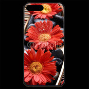 Coque iPhone 7 Plus Premium Fleurs Zen rouge 10