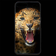Coque iPhone 7 Plus Premium Portrait d'un léopard énervé