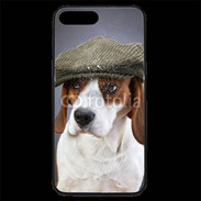 Coque iPhone 7 Plus Premium Beagle avec casquette