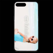 Coque iPhone 7 Plus Premium Petite fille à la plage
