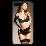 Coque iPhone 7 Plus Premium Femme sexy en lingerie noire