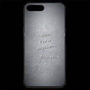 Coque iPhone 7 Plus Premium Aimer Noir Citation Oscar Wilde