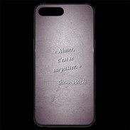 Coque iPhone 7 Plus Premium Aimer Violet Citation Oscar Wilde