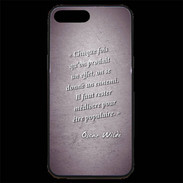 Coque iPhone 7 Plus Premium Chaque fois Violet Citation Oscar Wilde