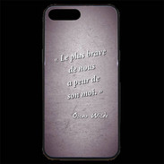 Coque iPhone 7 Plus Premium Brave Violet Citation Oscar Wilde