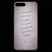 Coque iPhone 7 Plus Premium Ame nait Rose Citation Oscar Wilde