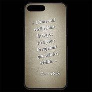Coque iPhone 7 Plus Premium Ame nait Sepia Citation Oscar Wilde