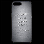 Coque iPhone 7 Plus Premium Ami poignardée Noir Citation Oscar Wilde