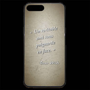 Coque iPhone 7 Plus Premium Ami poignardée Sepia Citation Oscar Wilde