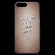 Coque iPhone 7 Plus Premium Ami poignardée Rouge Citation Oscar Wilde