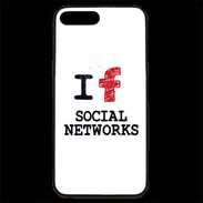 Coque iPhone 7 Plus Premium I love Social Net