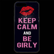 Coque iPhone 7 Plus Premium Keep Calm Girly Noir