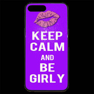 Coque iPhone 7 Plus Premium Keep Calm Girly Violet
