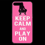 Coque iPhone 7 Plus Premium Keep Calm Play on Rose