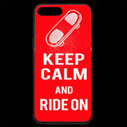 Coque iPhone 7 Plus Premium Keep Calm Ride on Rouge
