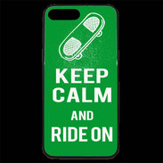 Coque iPhone 7 Plus Premium Keep Calm Ride on Vert