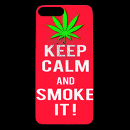 Coque iPhone 7 Plus Premium Keep Calm Smoke Rouge