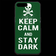 Coque iPhone 7 Plus Premium Keep Calm Stay dark Vert