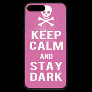 Coque iPhone 7 Plus Premium Keep Calm Stay dark Rose