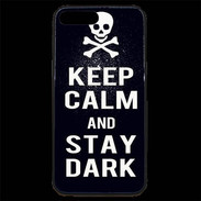 Coque iPhone 7 Plus Premium Keep Calm Stay dark Noir