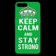 Coque iPhone 7 Plus Premium Keep Calm Stay strong Vert
