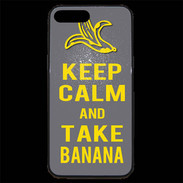 Coque iPhone 7 Plus Premium Keep Calm Take Banana Gris