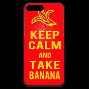 Coque iPhone 7 Plus Premium Keep Calm Take Banana Rouge