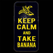 Coque iPhone 7 Plus Premium Keep Calm Take Banana Noir
