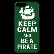Coque iPhone 7 Plus Premium Keep Calm Be a Pirate Vert