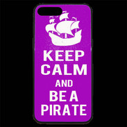 Coque iPhone 7 Plus Premium Keep Calm Be a Pirate Violet